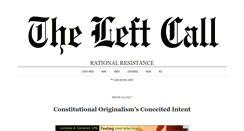 Desktop Screenshot of leftcall.com