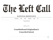 Tablet Screenshot of leftcall.com